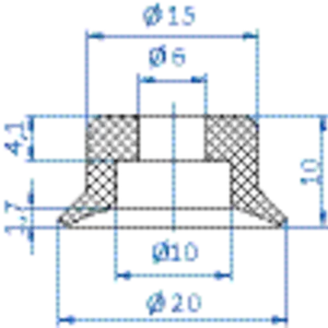 Flat-vacuum-cup-diam.-20-mm-FKM-grey