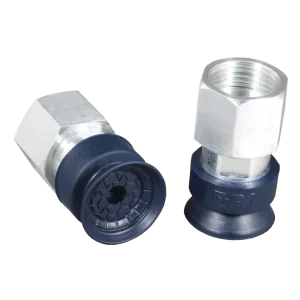 Bell-shaped-vacuum-cup-diam.-22-mm-NBR-blue,-with-fitting-G3/8-female