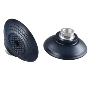 Bell-shaped-vacuum-cup-diam.-80-mm-NBR-blue,-with-fitting-G1/4-female