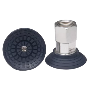 Flat-vacuum-cup-diam.-40-mm-NBR-blue,-with-fitting-G3/8-female