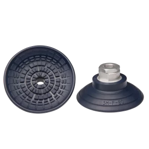 Flat-vacuum-cup-diam.-80-mm-NBR-blue,-with-fitting-G1/4-female