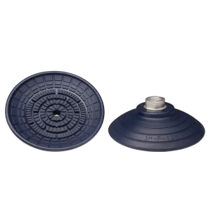 Flat-vacuum-cup-diam.-125-mm-NBR-blue,-with-fitting-G1-4-male