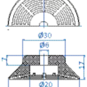 Flat-vacuum-cup-diam.-50-mm-NBR-black