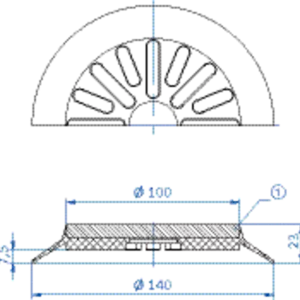 Flat-vacuum-cup-diam.-140-mm-NBR-grey