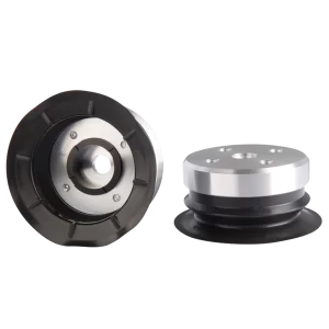 Bellows vacuum cup diam. 80 mm (1.5 bellows) NBR black, with fitting M10-male