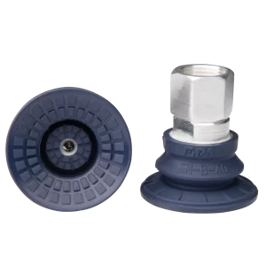 Bellows vacuum cup diam. 42 mm (1.5 bellows) NBR blue, with fitting G3/8-female