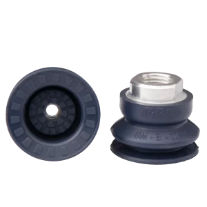 Bellows vacuum cup diam. 32 mm (1.5 bellows) NBR blue, with Fitting G1-4-female