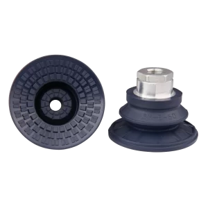 Bellows vacuum cup diam. 63 mm (1.5 bellows) NBR blue, with Fitting G1-4-female