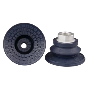 Bellows vacuum cup diam. 63 mm (1.5 bellows) NBR blue, with fitting G3/8-female