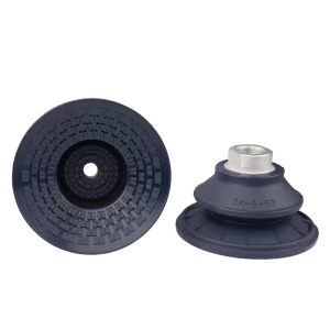 Bellows vacuum cup diam. 83 mm (1.5 bellows) NBR blue, with fitting G3/8-female