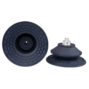 Bellows vacuum cup diam. 128 mm (1.5 bellows) NBR blue, with Fitting G1-4-male