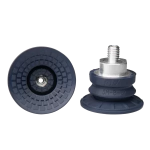 Bellows vacuum cup diam. 52 mm (1.5 bellows) NBR blue, with fitting M10-male