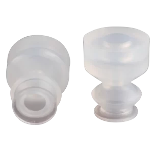 Bellows vacuum cup diam. 8 mm (1.5 bellows) silicone transparent