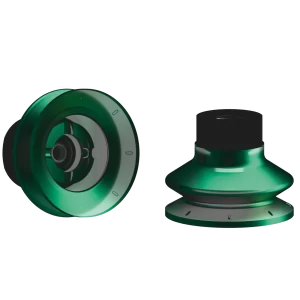 Bellows vacuum cup Ø 37 mm (1.5 bellows) Monoflex  green 50°, with fitting G1-8-female