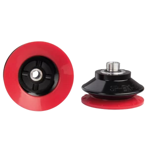 Bellows vacuum cup Ø 75 mm (1.5 bellows) Varioflex® 30°/60°, with fitting G3/8-male