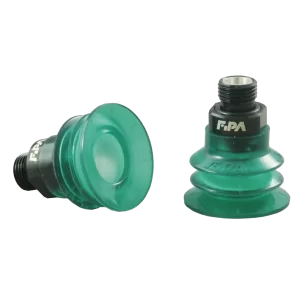 Bellows vacuum cup Ø 26 mm (2,5 bellows) Monoflex  green 50°,with Fitting G1-8-male