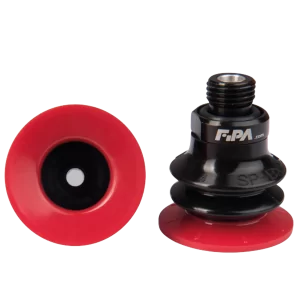 Bellows vacuum cup Ø 37 mm (2.5 bellows) Varioflex® 30°/60°, with Fitting G1-4-male