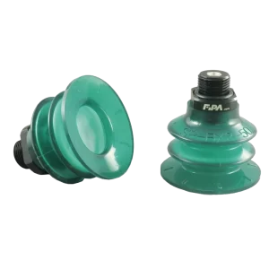 Bellows vacuum cup Ø 53 mm (2.5 bellows) Monoflex  green 50°, with fitting G3/8-male