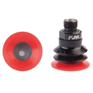 Bellows vacuum cup Ø 26 mm (2,5 bellows) Varioflex® 30°/60°, with Fitting G1-8-male