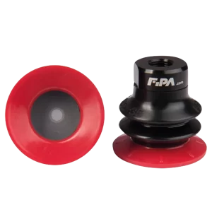 Bellows vacuum cup Ø 37 mm (2.5 bellows) Varioflex® 30°/60°, with fitting G1-8-female