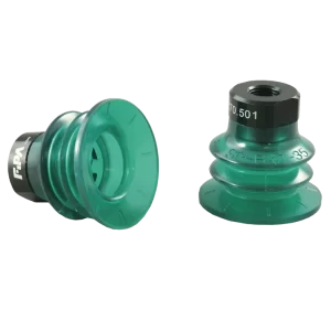 Bellows vacuum cup Ø 37 mm (2.5 bellows) Monoflex  green 50°, with fitting G1-8-female