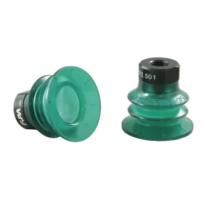 Bellows vacuum cup Ø 37 mm (2.5 bellows) Monoflex  green 50°, with fitting G1-8-female