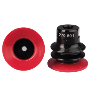 Bellows vacuum cup Ø 37 mm (2.5 bellows) Varioflex® 30°/60°, with fitting G1-8-female