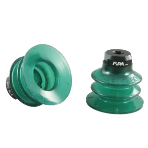 Bellows vacuum cup Ø 53 mm (2.5 bellows) Monoflex  green 50°, with fitting G1-8-female