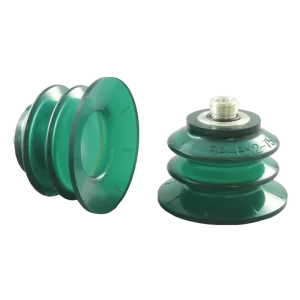 Bellows vacuum cup Ø 77 mm (2.5 bellows) Monoflex  green 50°, with fitting G3/8-male