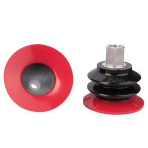 Bellows vacuum cup Ø 77 mm (2.5 bellows) Varioflex® 30°/60°, with fitting G3/8-female