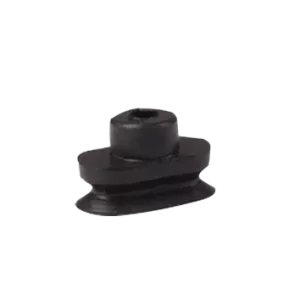 Oval vacuum cup 7x3.5 mm silicone black, antistatic