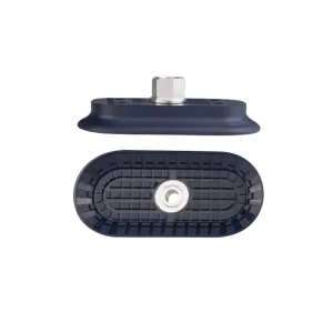 Flat vacuum cup oval 105x50 mm NBR blue, with Fitting G1-4-female