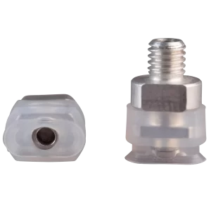 Oval vacuum cup 10x4 mm silicone transparent