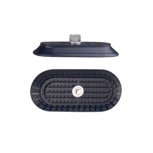 Flat vacuum cup oval 145x70 mm NBR blue, with Fitting G1-4-female