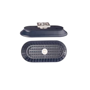 Flat vacuum cup oval 145x70 mm NBR blue, with R-Adapt