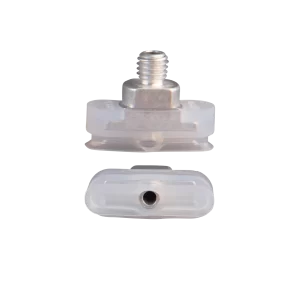 Oval vacuum cup 20x5 mm silicone transparent