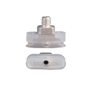 Oval vacuum cup 20x6 mm silicone transparent