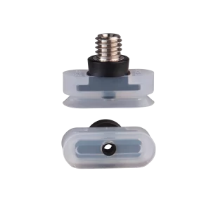 Oval vacuum cup 20x8 mm silicone transparent