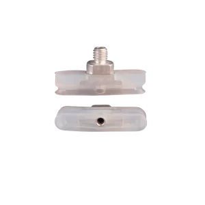 Oval vacuum cup 30x6 mm silicone transparent