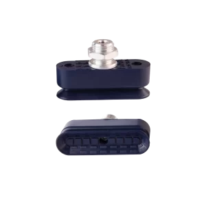 Flat vacuum cup oval 55x16 mm NBR blue, with Fitting G1-4-male