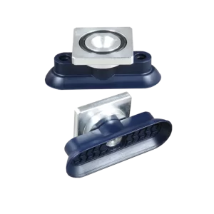 Bell shaped oval vacuum cup 60x20 mm NBR blue, with R-Adapter