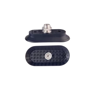 Flat vacuum cup oval 85x40 mm NBR blue, with Fitting G1-4-male