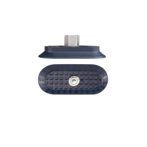 Flat vacuum cup oval 85x40 mm NBR blue, with Fitting G1-4-female