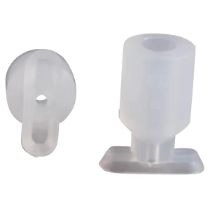 Oval vacuum cup 12x4 mm silicone transparent