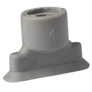 Oval vacuum cup 18x6 mm NBR grey