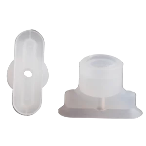 Oval vacuum cup 18x6 mm silicone transparent