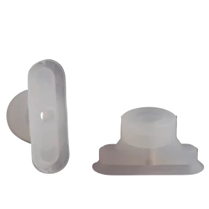 Oval vacuum cup 24x8 mm silicone transparent