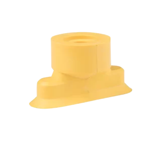 Oval vacuum cup 24x8 mm HNBR yellow