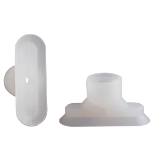 Oval vacuum cup 45x15 mm silicone transparent