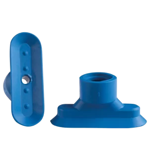Oval vacuum cup 45x15 mm PUR blue